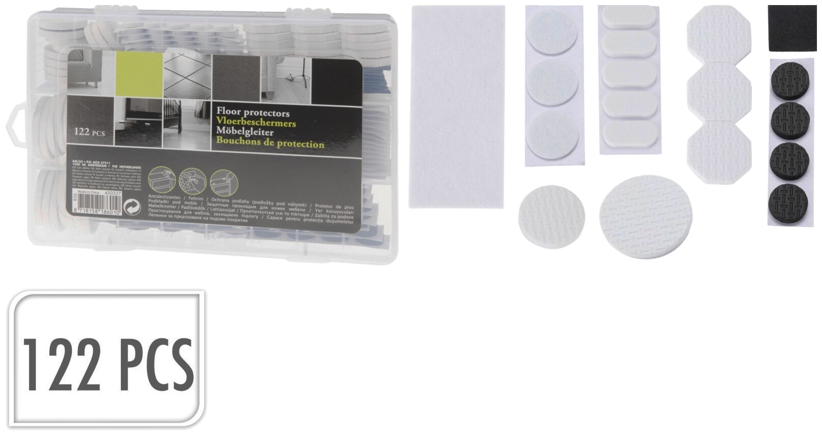 ENTAC Filc padlóvédő szett, 122 db (836080370)