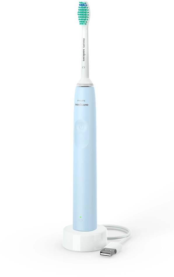PHILIPS Sonicare 2100 HX3651/12 elektromos fogkefe, töltőalappal, C1 fejjel, világoskék