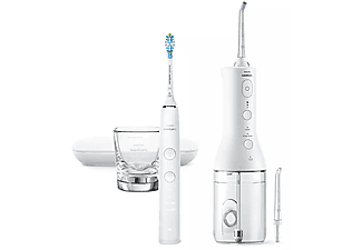 PHILIPS Sonicare DiamondClean 9000 szónikus elektromos fogkefe és HX3866/41 fogköztisztító csomag, tokkal, töltőpohárral, C3 fej