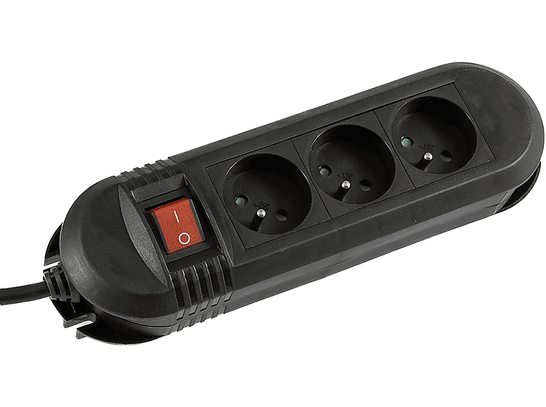 Hama P2223754 Comfort 3 gniazda 3m Czarny – zdjęcie 2