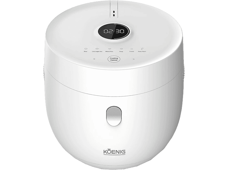 KOENIG Low Carb 1 l Reiskocher (350 W, Weiss)