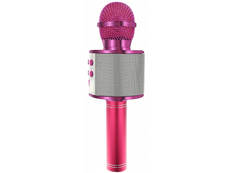 Фото - Мікрофон IZOXIS Mikrofon karaoke IZOXIS Różowy Bluetooth, Głośnik Różowo-srebrny