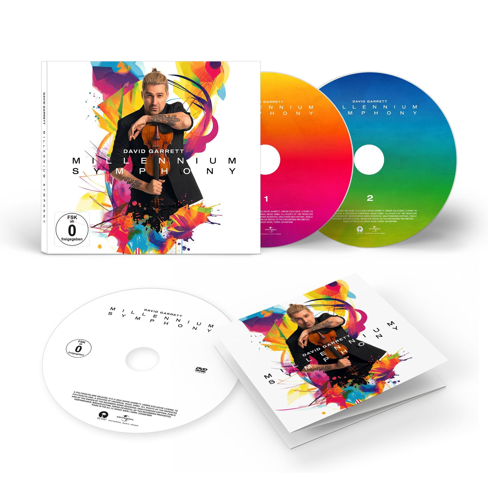 David Garrett | Millennium Symphony (2CD + DVD Deluxe Digipack) [CD ...