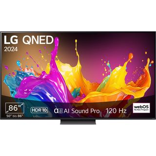 LG 86QNED86T6A QNED TV (Flat, 86 Zoll / 218 cm, UHD 4K, SMART TV, webOS 24 mit LG ThinQ)