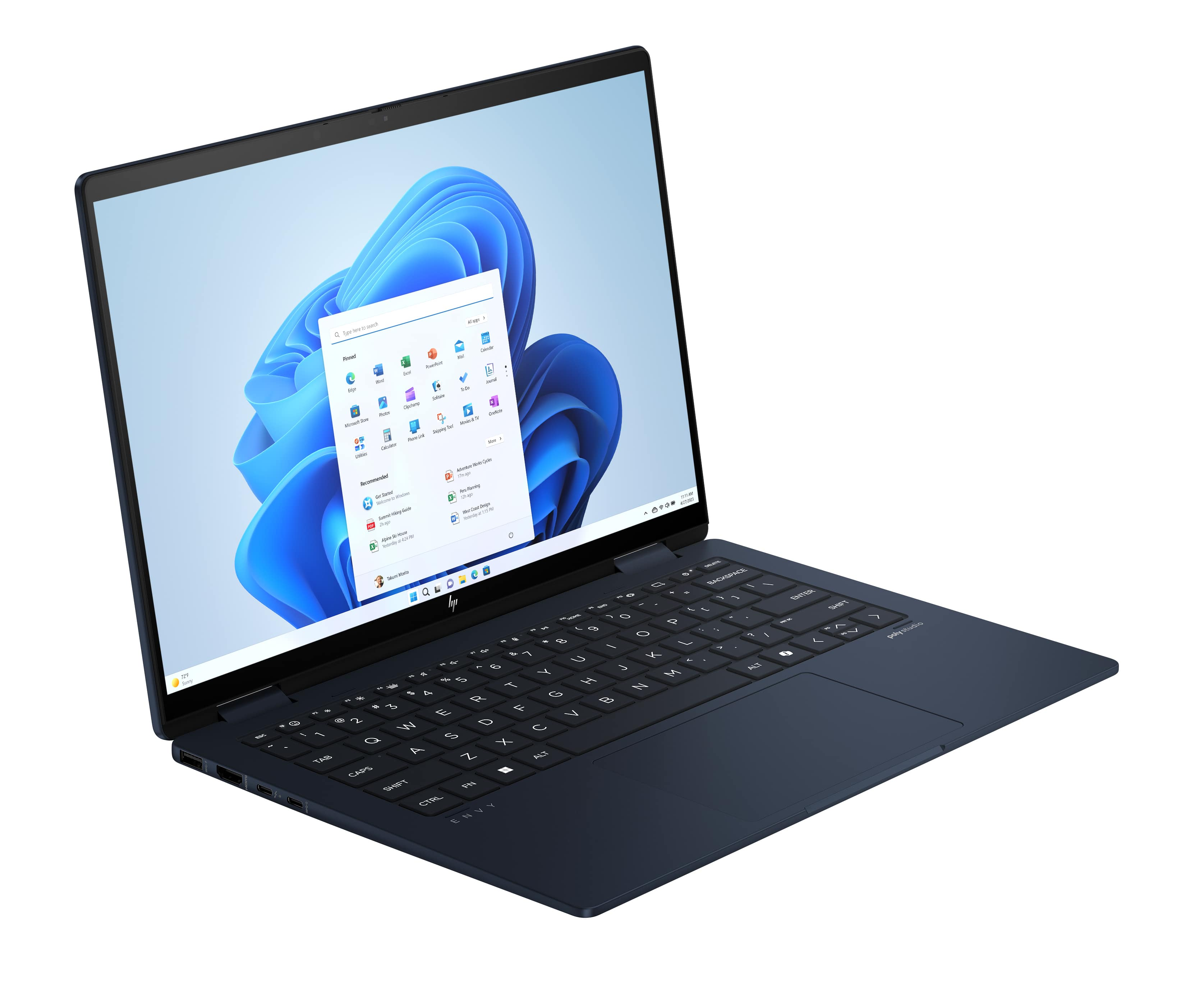 Portátil - HP 2 en 1 HP Envy x360 14-fc0007ns, 14" WUXGA, Intel® Core™ Ultra 7-155U, 32GB RAM, 1TB SSD, Gráficos Intel® , Windows 11 H, Azul