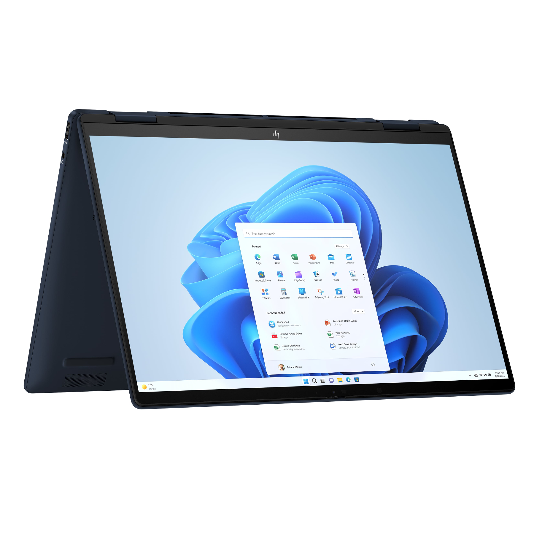 Portátil - HP 2 en 1 HP Envy x360 14-fc0001ns, 14" 2.8K, Intel® Core™ Ultra 7-155U, 32GB RAM, 1TB SSD, Gráficos Intel®, Windows 11 H, Azul