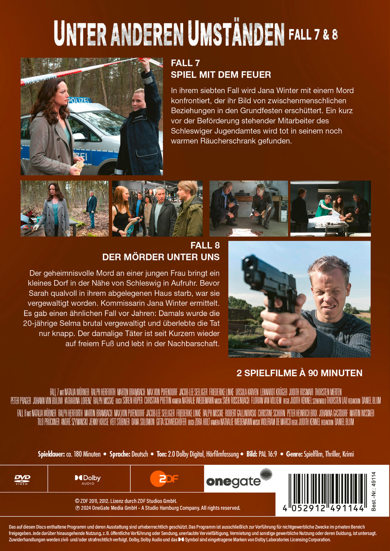 DVD-Cover: Deutscher Filmplakat mit Bildern von Schauspielern und Szenen aus dem Film.