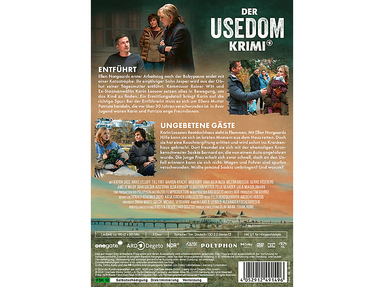 Thumbnail - Der Usedom-Krimi: Entführt / Ungebetene Gäste DVD