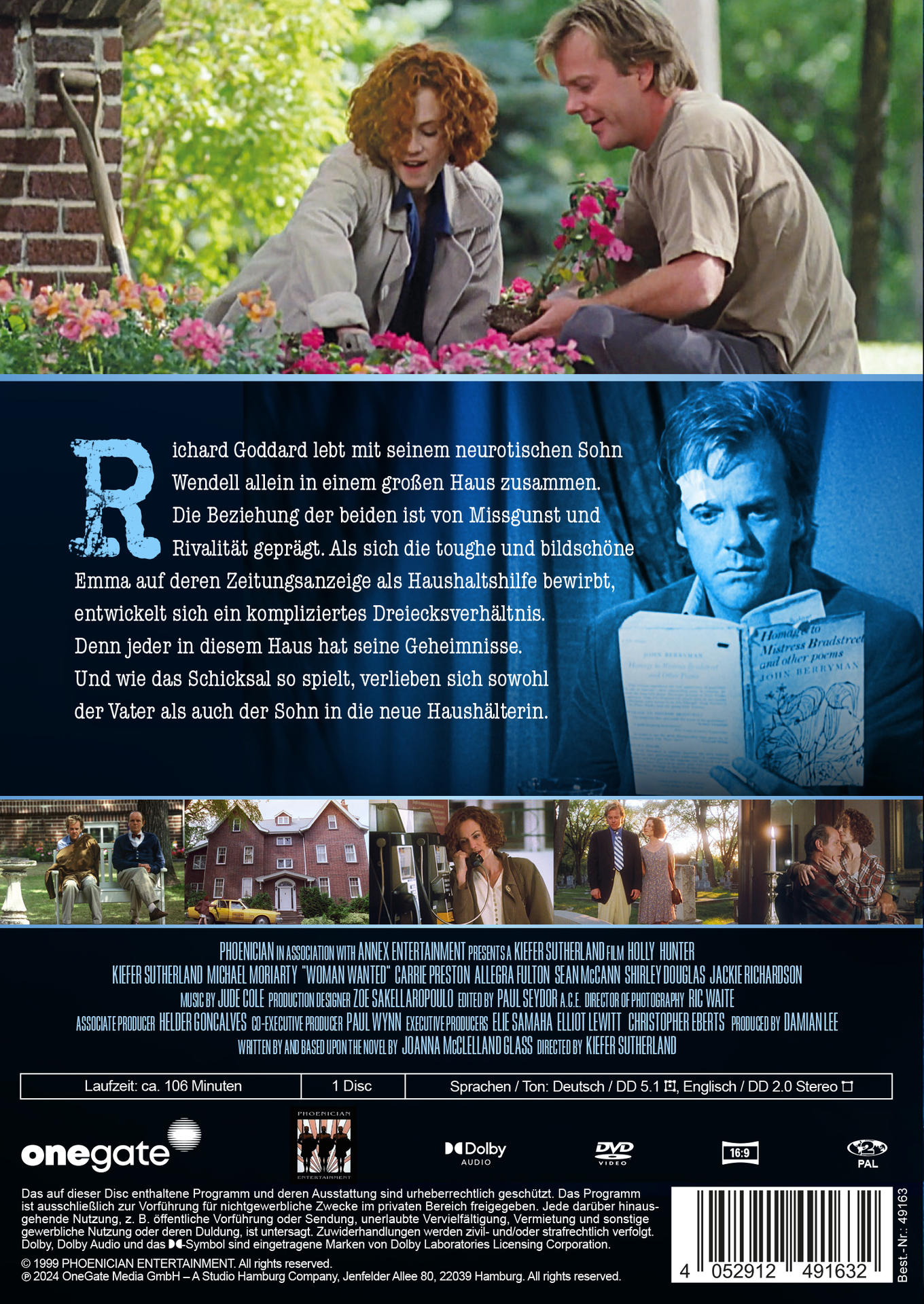 DVD-Cover mit Filmszene. Zwei Personen pflanzen Blumen. Text auf Deutsch.