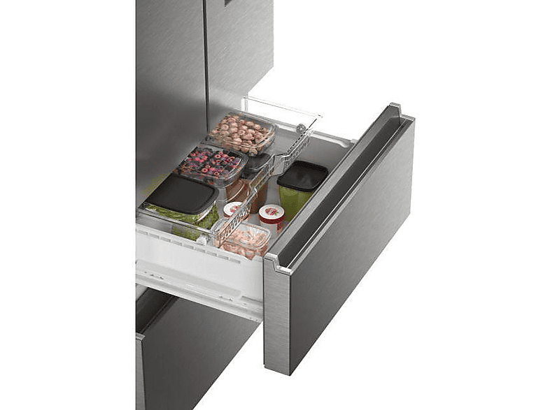 Haier HFR7720DWMP Multi Door French Door 70 Serie 7 Kühl- und Gefrierkombination (477 l, D, 2006 mm hoch, No Frost (verminderte Eisbildung), Platinum Inox) — Foto 4 von 6