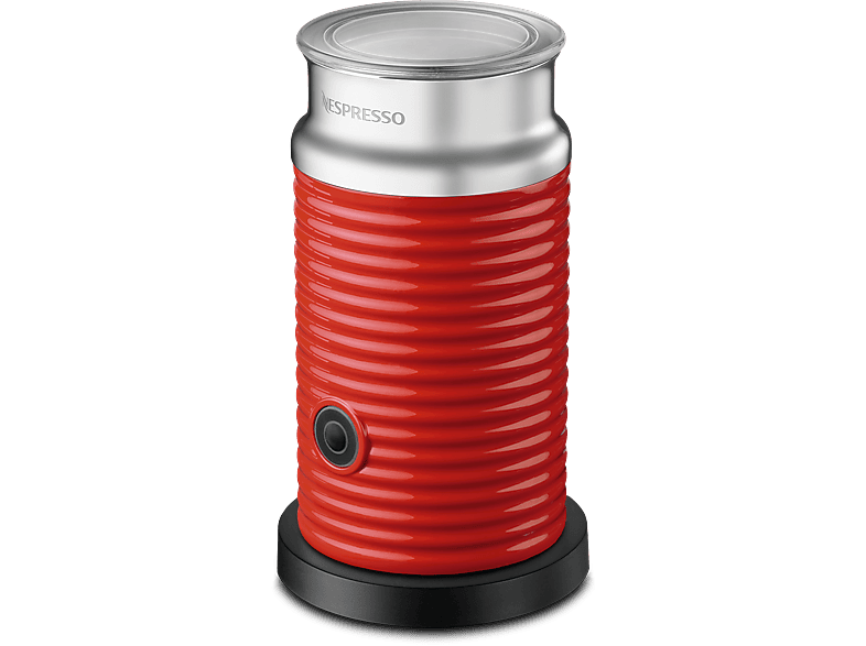 Nespresso Aeroccino 3 Milchaufschäumer (Red, 505 Watt, 240 ml)