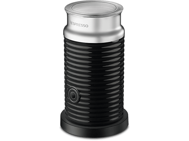 Nespresso AeroCCINO 3 Milchaufschäumer (Schwarz/Silber, 505 Watt, 240 ml)