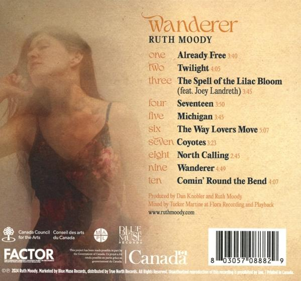 CD-Cover mit Frau, Trackliste und Text zum Album.