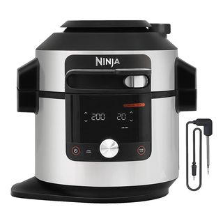 NINJA OL750CH Foodi 14-in-1 Multi-cuiseur Argent/Noir (capacité du bol mélangeur: 7,5 l, 1760 W)