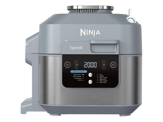 NINJA ON400CH SPEEDI Rapid Sistema di cottura e friggitrice ad aria Grigio (capacità della ciotola di miscelazione: 5.7 l, 1760 W)