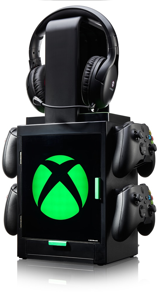 NUMSKULL GAMES XBOX Series LED világítású játéktartó szekrényes állvány