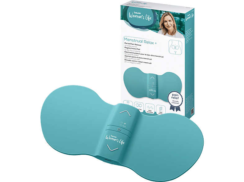Beurer 100.59 EM 55 Menstrual Relax + TENS & Wärme Pad; Menstural Relax