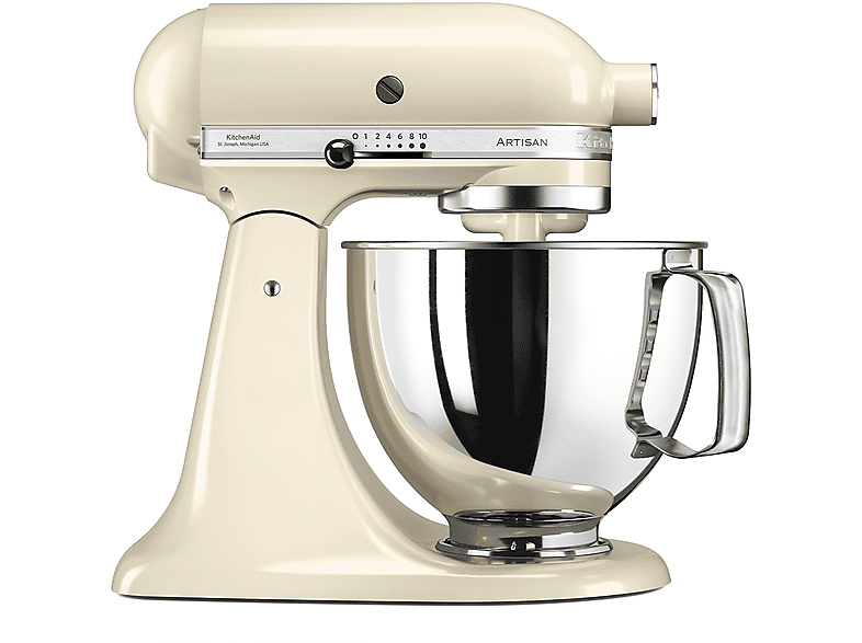KITCHENAID 5KSM125PSEAC IMPASTATRICE PLANETARIA, 300 W, capacità ciotola 4,7 l, Crema