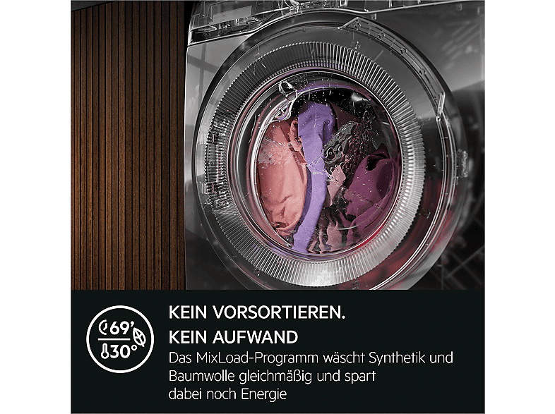 AEG LR7FS75490 Waschmaschine (9 kg, 1351 U/Min., A, Frontlader) — Foto 4 von 5