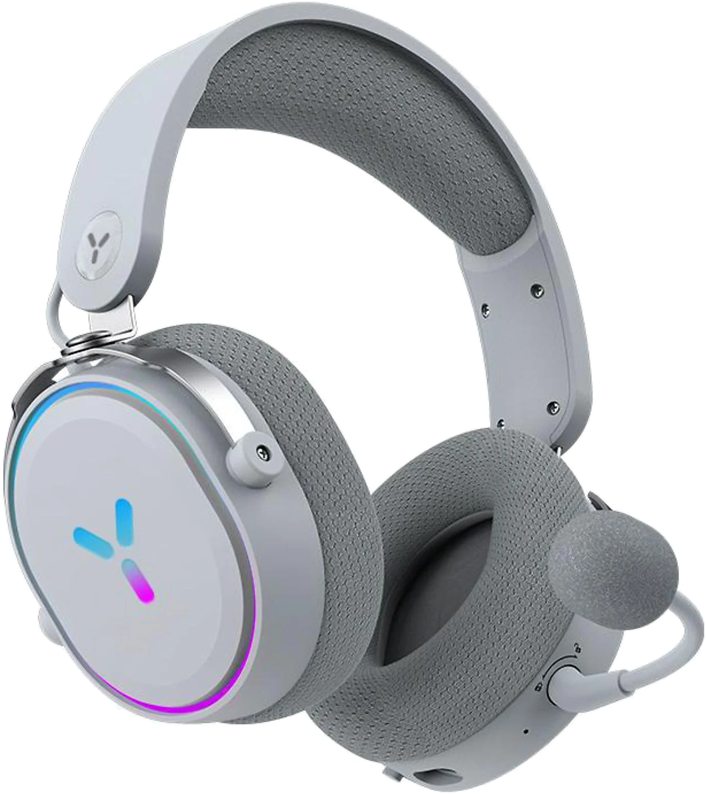 ISY IGH-4000 vezeték nélküli fejhallgató mikrofonnal, 2,4GHz USB, 3,5mm Jack, fehér (2V222437)