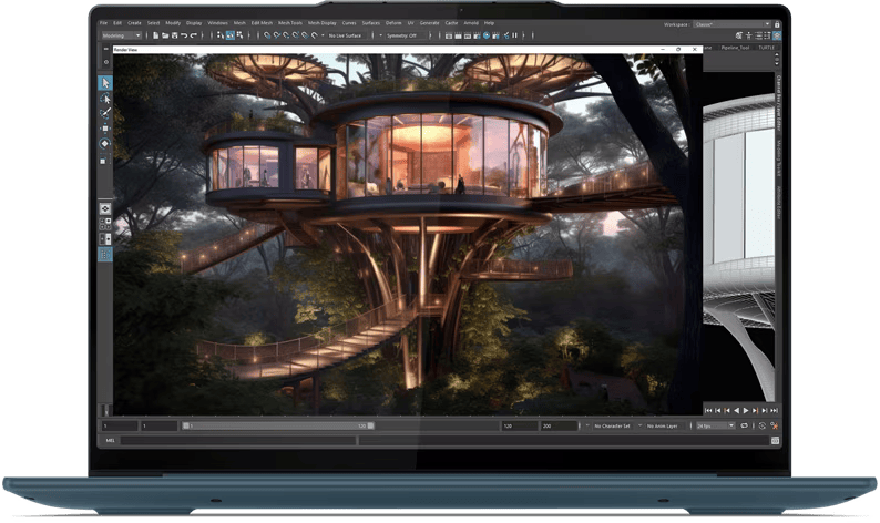 LENOVO Yoga Pro 7 14IMH9 83E2009JHV Kék Laptop (14,5" 3k Touch/Core Ultra 5/16GB/512 GB SSD/Intel Arc/NoOS)