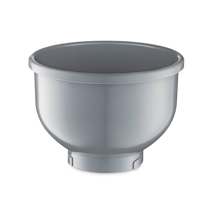 Szara misa do mieszania. Tło jest białe.