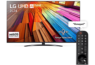 LG 43UT81 43 inç 110 Ekran 4K Smart AI Sihirli Kumanda HDR10 webOS24 UHD TV