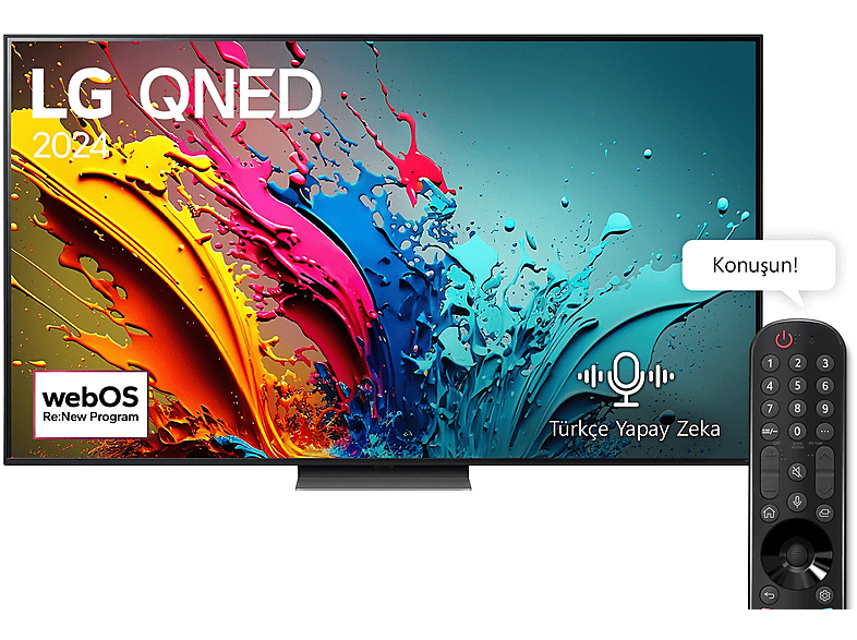 Lg 55Qned86T 55 Inç 139 Ekran 4K Smart Ai Sihirli Kumanda Hdr10 Webos24 Qned Tv - 1