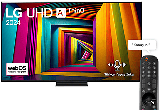 LG 55UT91 55 inç 139 Ekran 4K Smart AI Sihirli Kumanda HDR10 webOS24 UHD TV