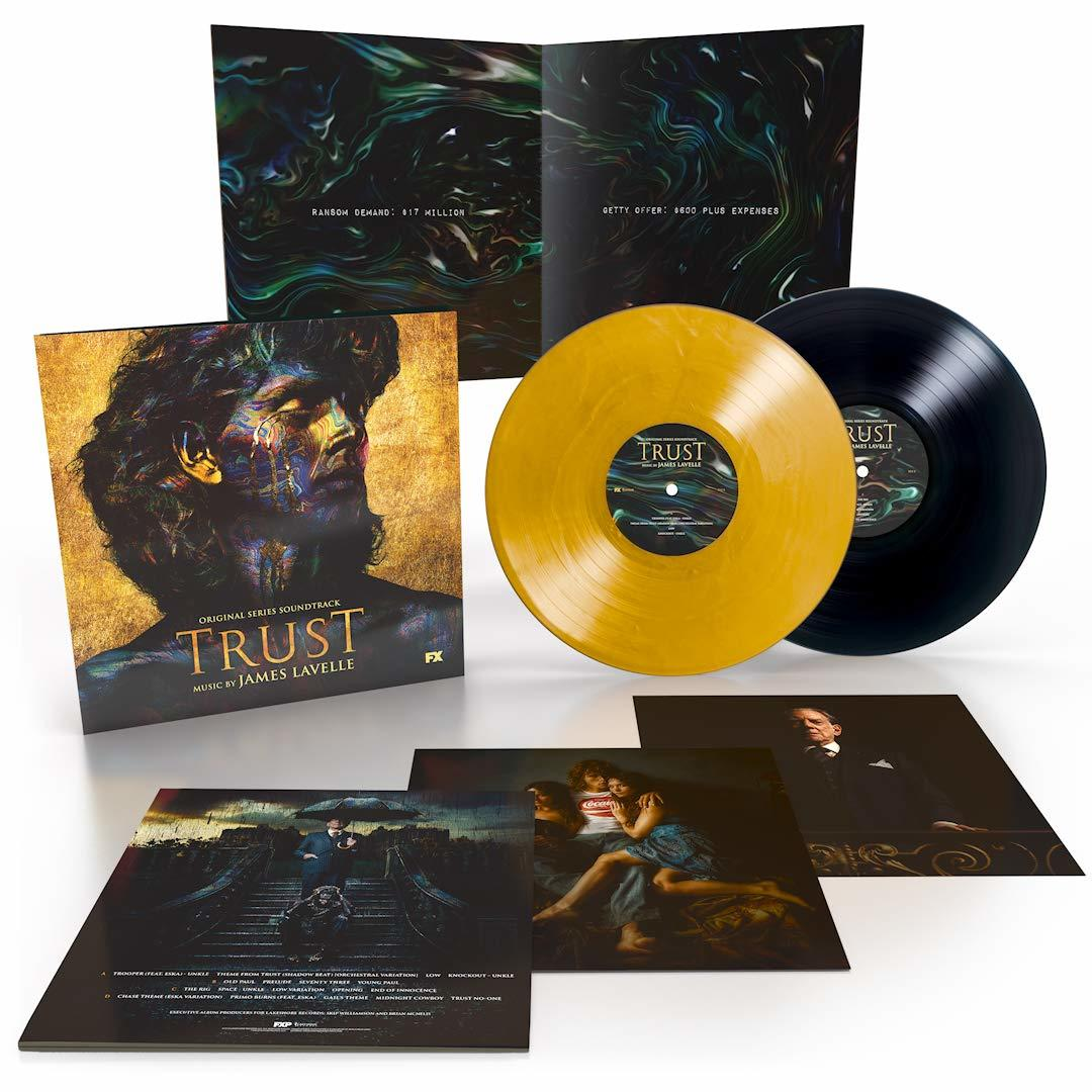 Soundtrack-Boxset mit Schallplatten, Cover und Kunstkarten, 'Trust' von James Lavelle.