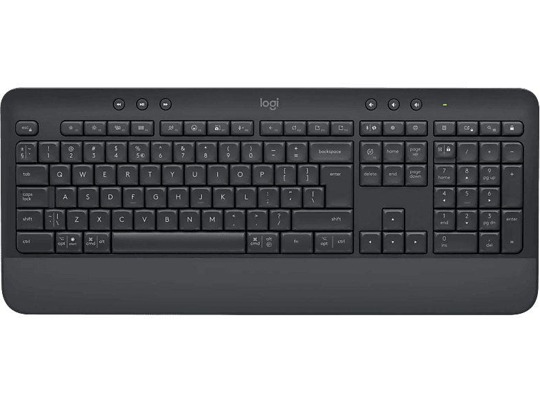 LOGITECH Signature K650 vezeték nélküli billentyűzet, Bluetooth, magyar kiosztás, grafitszürke (920-010949)