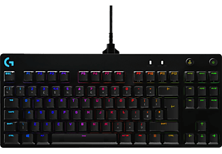 LOGITECH G Pro mechanikus gaming billentyűzet, Clicky, RGB, UK Angol kiosztás, fekete (920-009426)