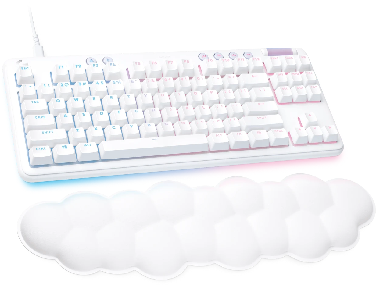 LOGITECH G713 mechanikus gaming billentyűzet, Linear, RGB, US Angol kiosztás, piszkosfehér (920-010678)