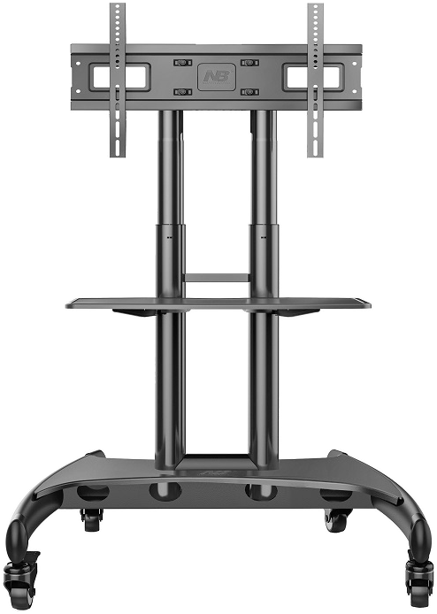 NB NORTH BAYOU AVA1500 30-70" görgős padló TV állvány, fekete
