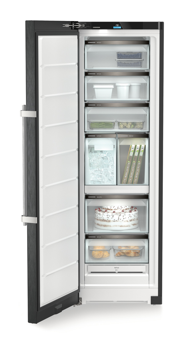 LIEBHERR SFNbsd 529i Gefrierschrank (D, 277 l, 1855 mm hoch, No Frost (verminderte Eisbildung), BlackSteel)