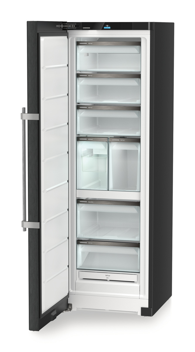 LIEBHERR SFNbsd 529i Gefrierschrank (D, 277 l, 1855 mm hoch, No Frost (verminderte Eisbildung), BlackSteel)
