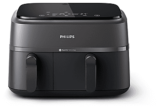 PHILIPS NA350/00  3000 Serisi Çift Hazneli Airfryer Siyah