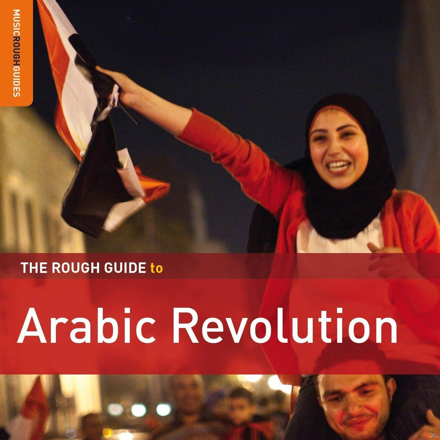 Nő zászlóval, ünneplés. Szöveg: The Rough Guide to Arabic Revolution.