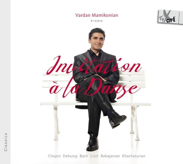 Albumcover mit einem Mann, der auf einer Bank sitzt, mit dem Titel 'Invitation à la Danse'.