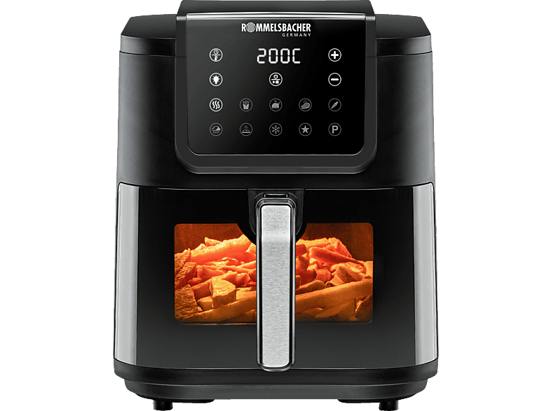 ROMMELSBACHER FRH 1700 Heißluftfritteuse 1700 Watt Schwarz