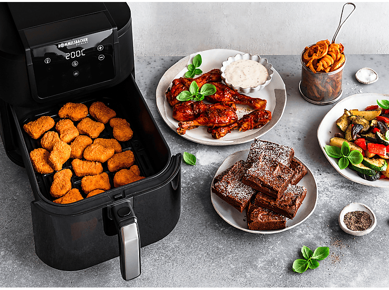 ROMMELSBACHER FRH 1700 Heißluftfritteuse Watt Schwarz