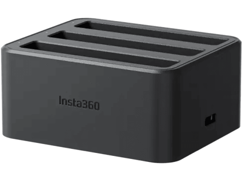 INSTA360 X4, Schnelllade-Hub für 3 Akkus, Schwarz