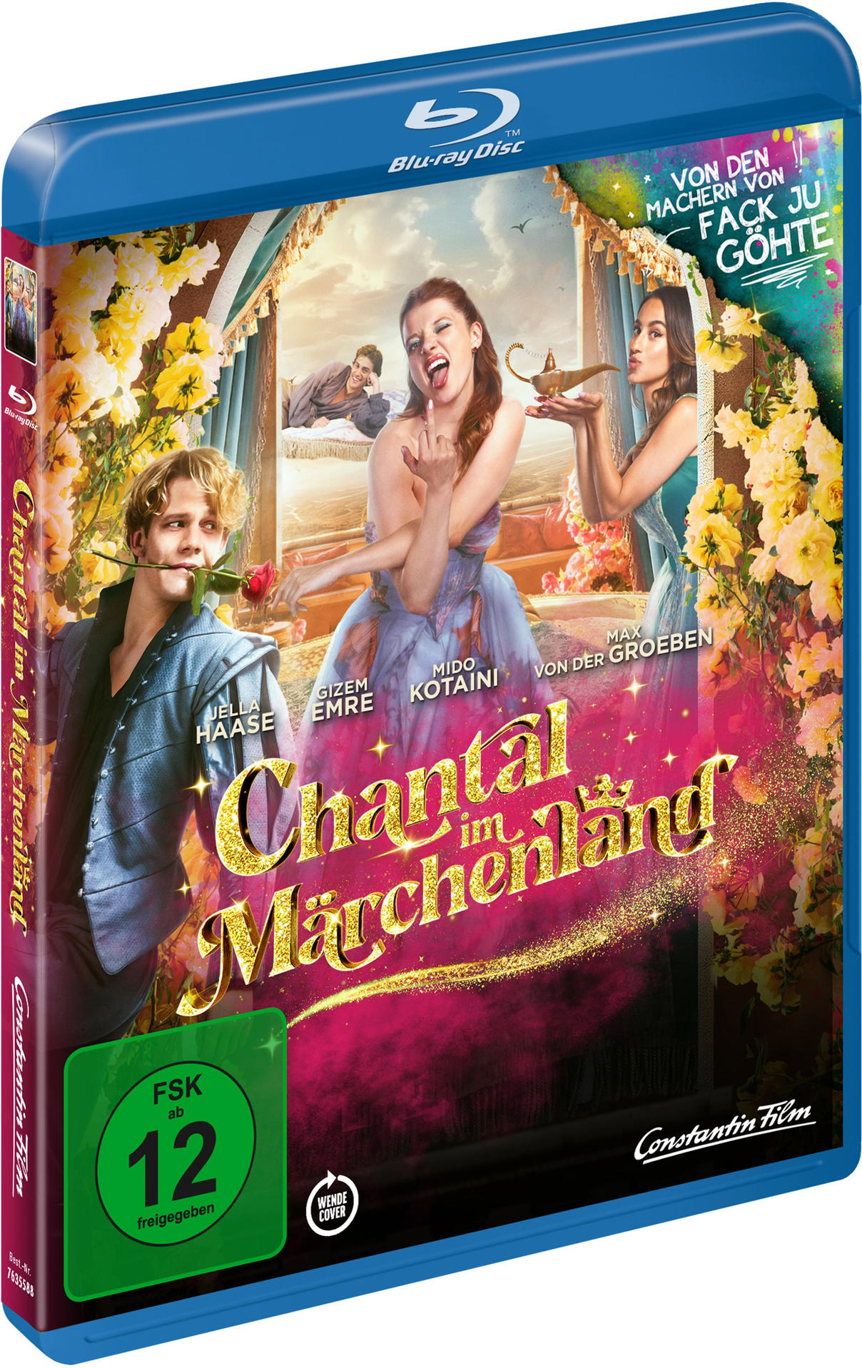 Blu-ray Disc Hülle mit dem Filmtitel "Chantal im Märchenland" und Schauspielern auf dem Cover.