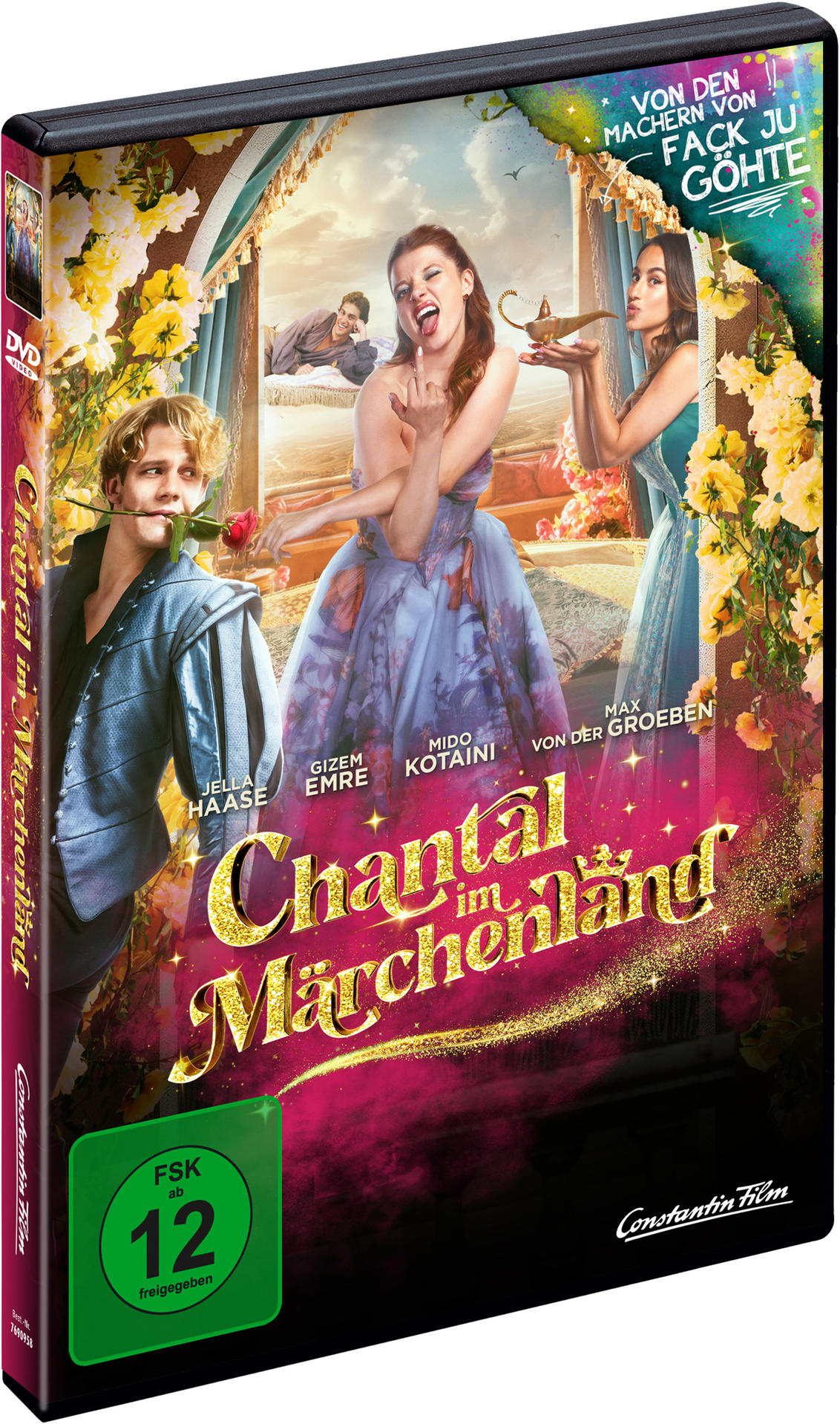 DVD-Hülle mit Filmcover. Titel ist 'Chantal im Märchenland'. Personen sind auf dem Cover abgebildet.