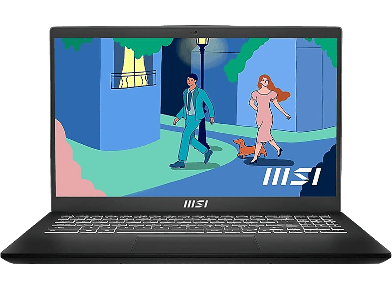 MSI Modern 15 B7M-288 9S7-15HK12-288 Laptop (15,6" FHD/Ryzen5/8GB/256 GB SSD/Win11H)