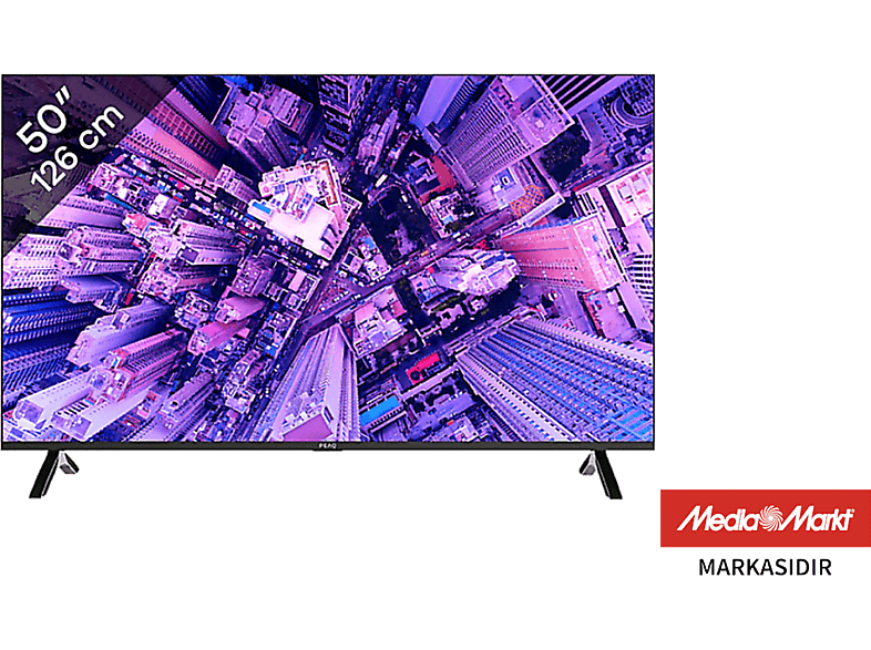 PEAQ PQ50FMN252 50 inç 126 Ekran Dahili Uydu Alıcılı Smart WebOS 4K UHD LED TV