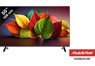 PEAQ PQ55FMN25 55 inç 139 Ekran Dahili Uydu Alıcılı Smart WebOS 4K UHD LED TV