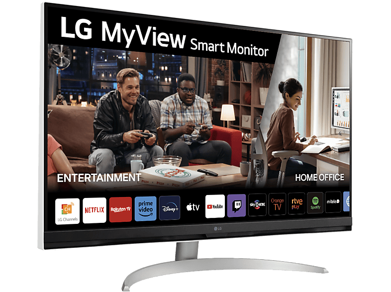 REACONDICIONADO Seminuevo Muy bueno Monitor - LG 32SQ700S-W, 31.5", UHD 4K, 5 ms, 62 Hz, HDMI x2, Blanco