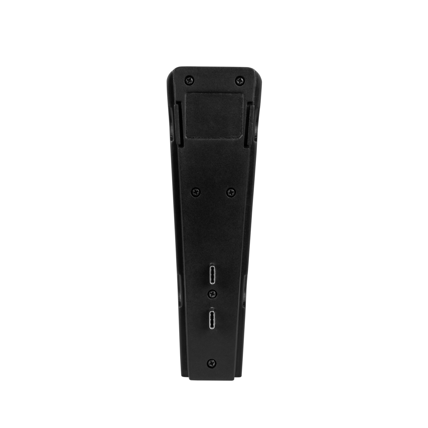 A black, rectangular device with two USB ports. The device is against a black background.
