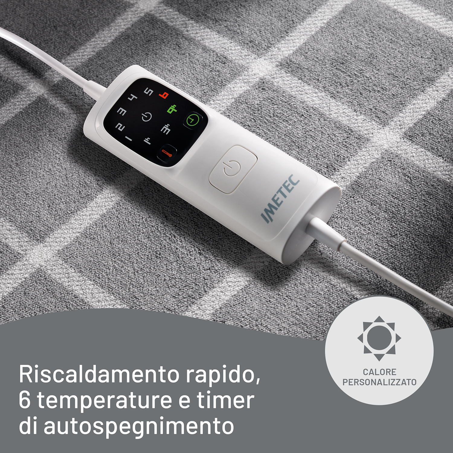 Controllo del termoforo con 6 temperature.